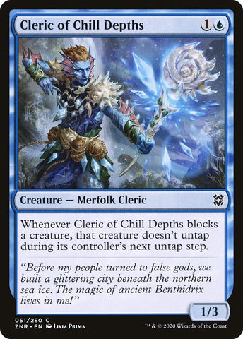 Image for Cleric of Chill Depths (51) [Zendikar Rising]