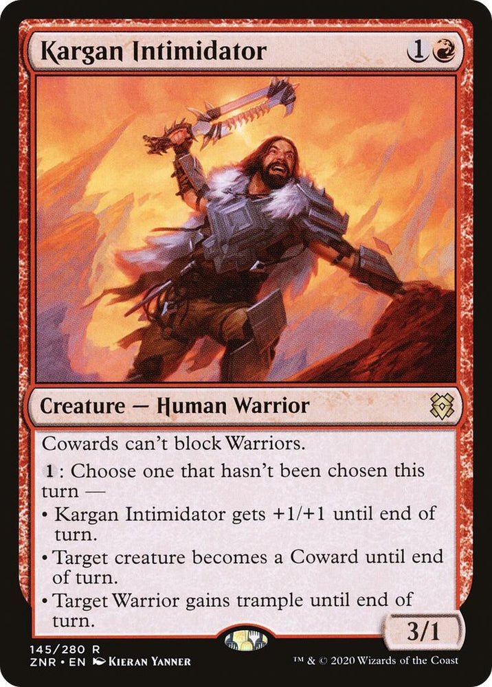 Image for Kargan Intimidator (145) [Zendikar Rising]