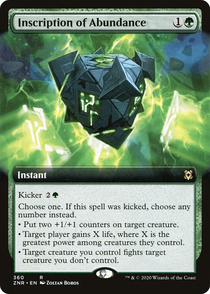 Image for Inscription of Abundance (Extended Art) (360) [Zendikar Rising]
