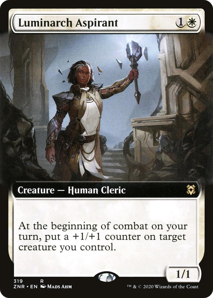 Image for Luminarch Aspirant (Extended Art) (319) [Zendikar Rising]