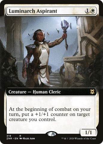 Image for Luminarch Aspirant (Extended Art) (319) [Zendikar Rising]