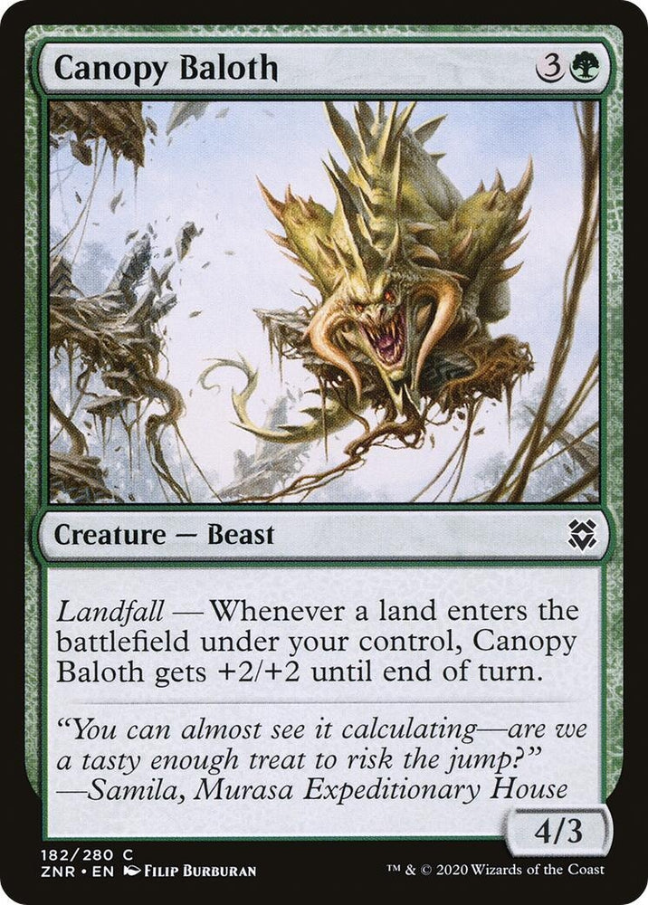 Image for Canopy Baloth (182) [Zendikar Rising]