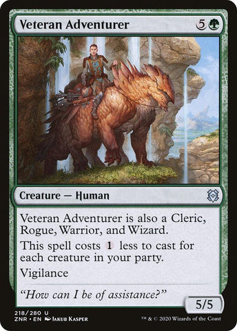 Image for Veteran Adventurer (218) [Zendikar Rising]
