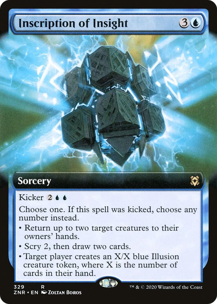 Image for Inscription of Insight (Extended Art) (329) [Zendikar Rising]