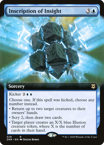 Image for Inscription of Insight (Extended Art) (329) [Zendikar Rising]