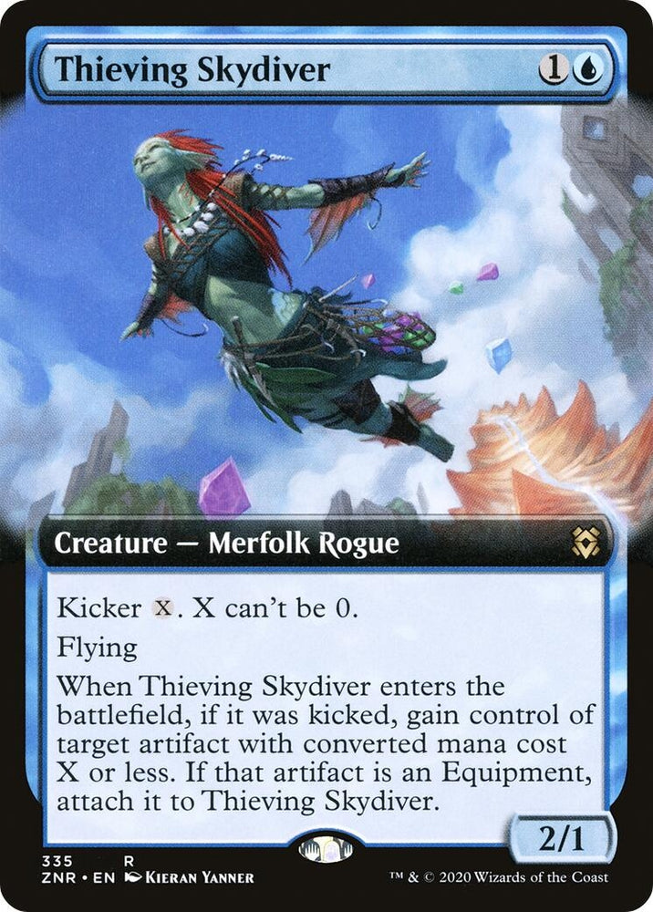 Image for Thieving Skydiver (Extended Art) (335) [Zendikar Rising]