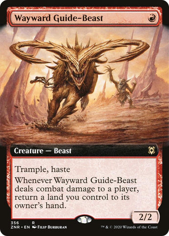 Image for Wayward Guide-Beast (Extended Art) (356) [Zendikar Rising]