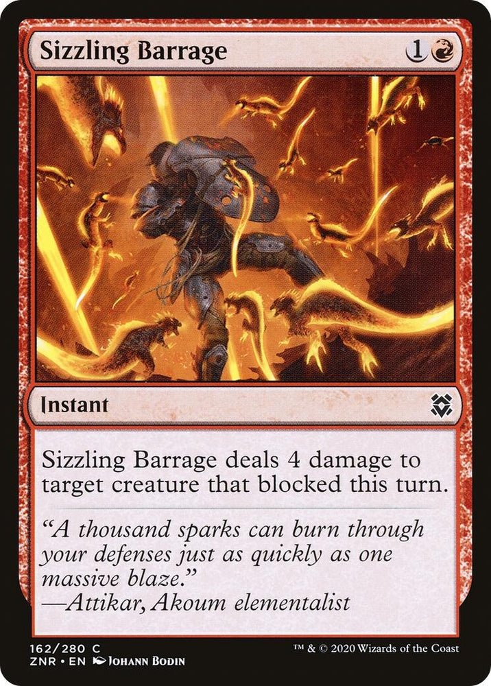 Image for Sizzling Barrage (162) [Zendikar Rising]