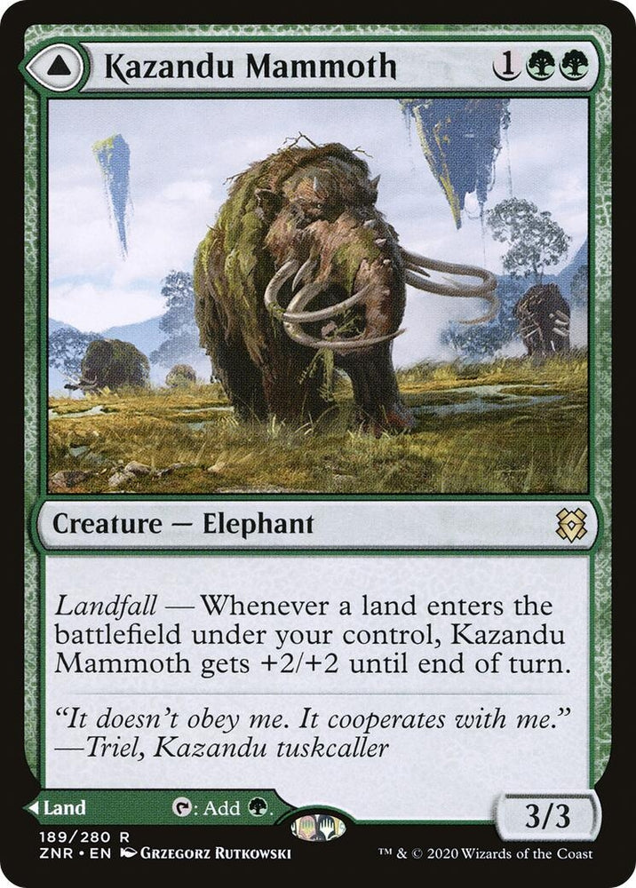 Image for Kazandu Mammoth (189) [Zendikar Rising]