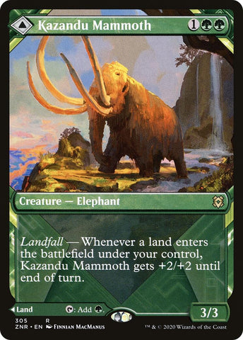 Image for Kazandu Mammoth (Showcase) (305) [Zendikar Rising]