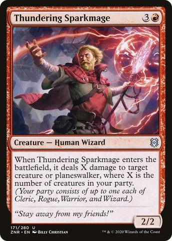 Image for Thundering Sparkmage (171) [Zendikar Rising]