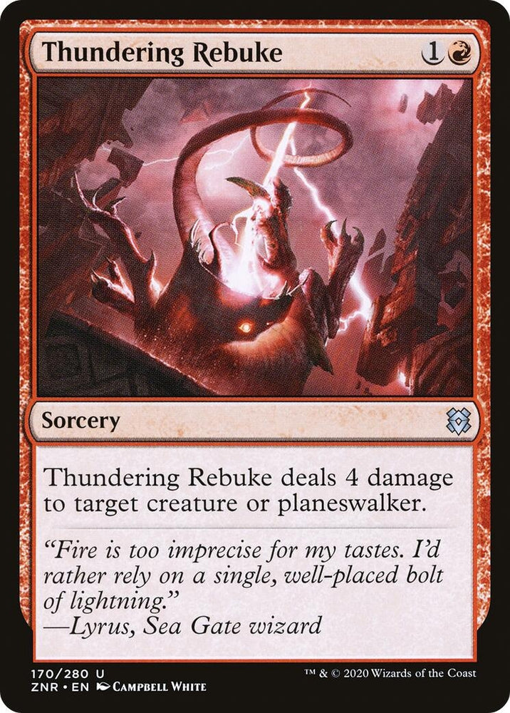 Image for Thundering Rebuke (170) [Zendikar Rising]