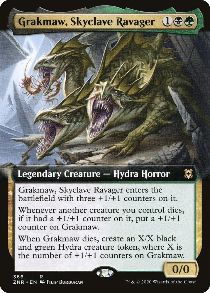 Image for Grakmaw, Skyclave Ravager (Extended Art) (366) [Zendikar Rising]