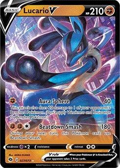 Image for Lucario V (27/73) [Champion's Path]