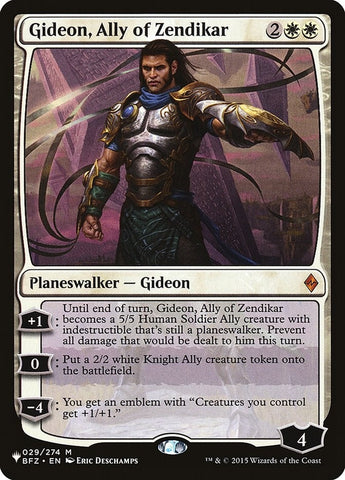 Image for Gideon, Ally of Zendikar (29) [The List Reprints]