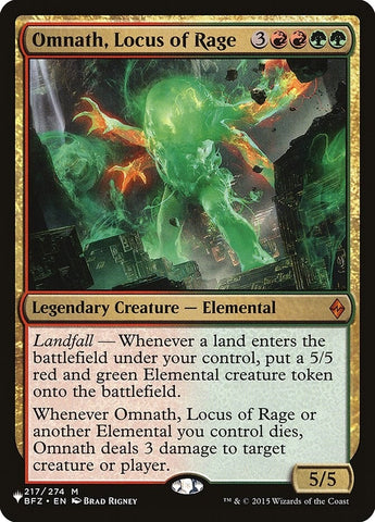 Image for Omnath, Locus of Rage (217) [The List Reprints]