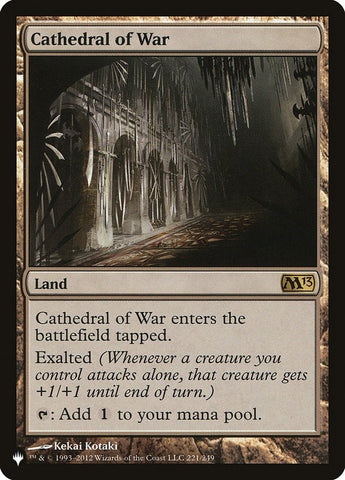 Image for Cathedral of War (221) [The List Reprints]