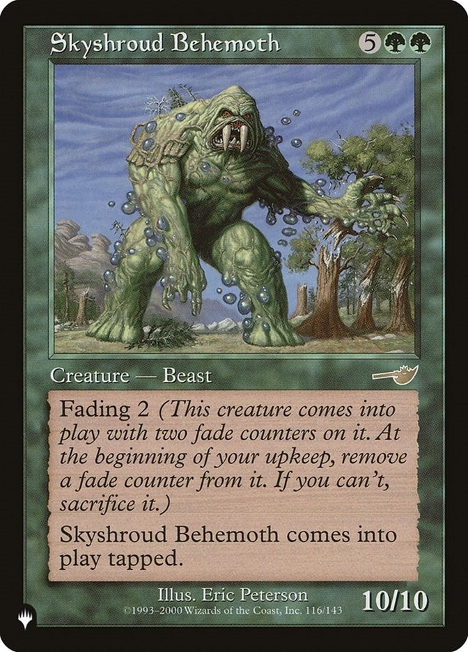 Image for Skyshroud Behemoth (116) [The List Reprints]