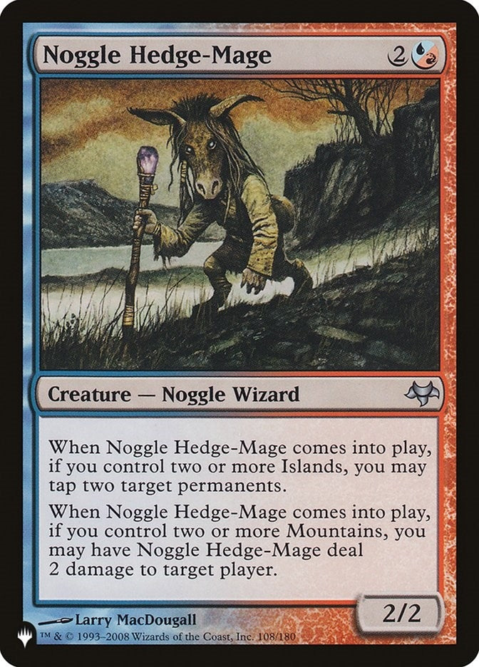 Image for Noggle Hedge-Mage (108) [The List Reprints]