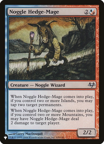 Image for Noggle Hedge-Mage (108) [The List Reprints]