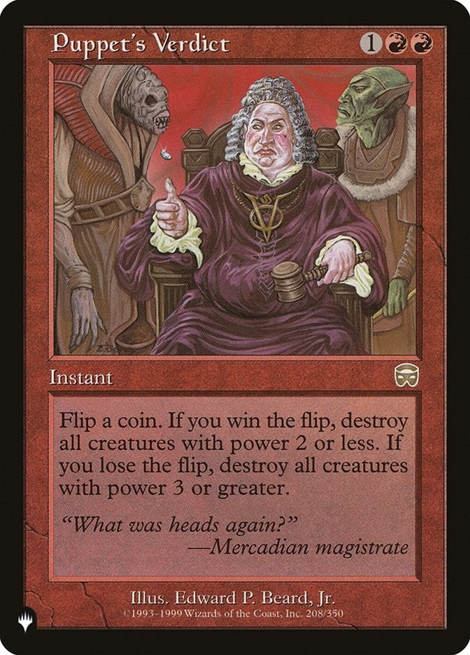 Image for Puppet's Verdict (208) [The List Reprints]