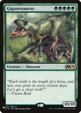 Image for Gigantosaurus (185) [The List Reprints]
