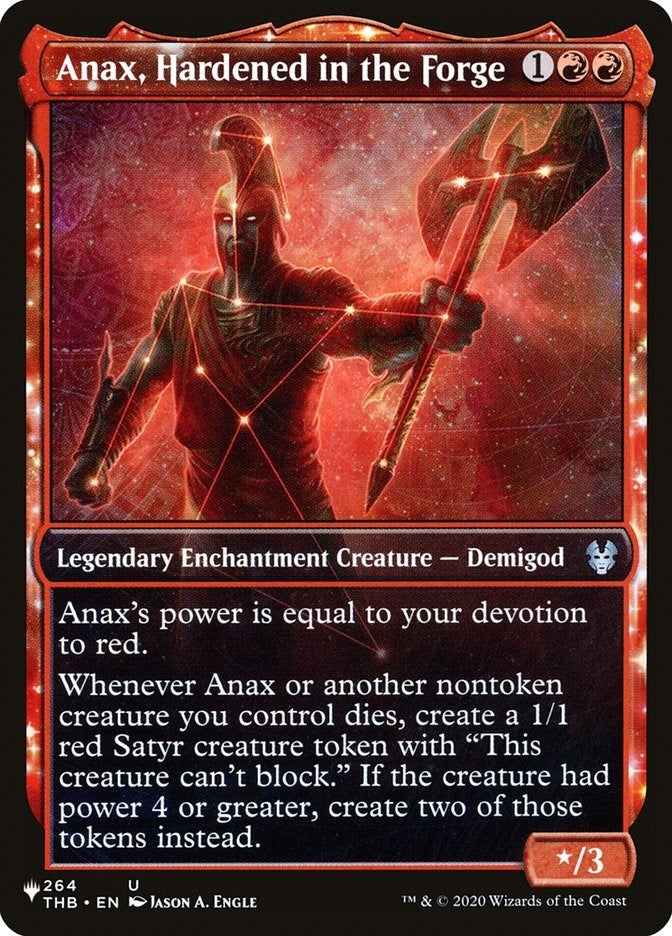 Image for Anax, Hardened in the Forge (Showcase) (264) [The List Reprints]
