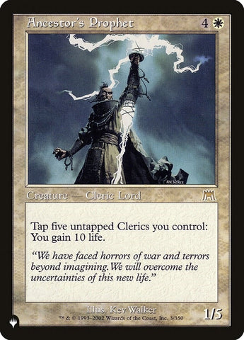 Image for Ancestor's Prophet (3) [The List Reprints]