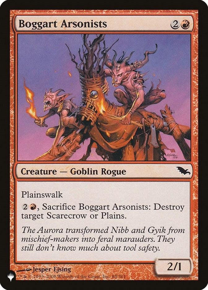 Image for Boggart Arsonists (85) [The List Reprints]
