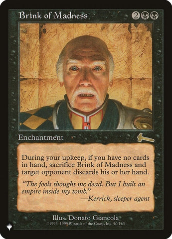 Image for Brink of Madness (50) [The List Reprints]