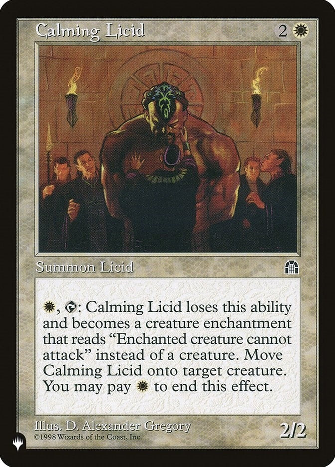 Image for Calming Licid [The List Reprints]
