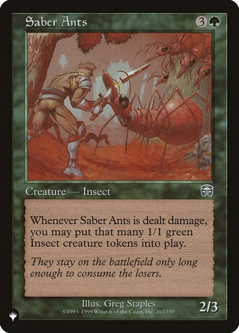Image for Saber Ants (267) [The List Reprints]