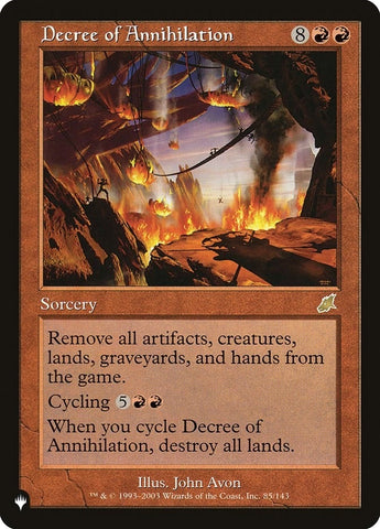 Image for Decree of Annihilation (85) [The List Reprints]