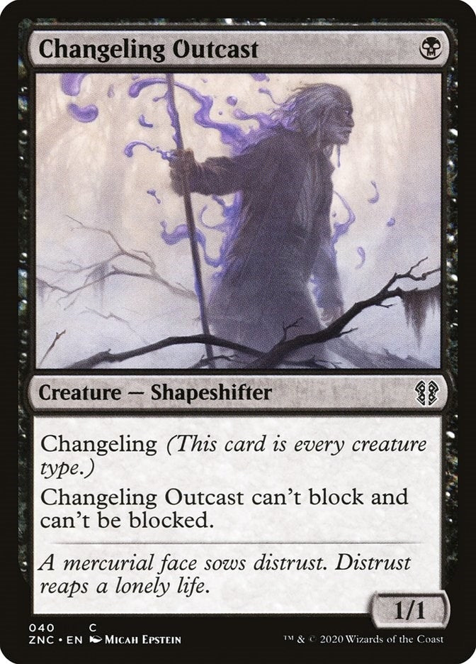 Image for Changeling Outcast (40) [Commander: Zendikar Rising]