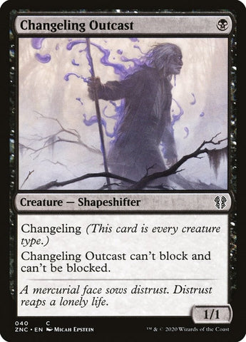 Image for Changeling Outcast (40) [Commander: Zendikar Rising]