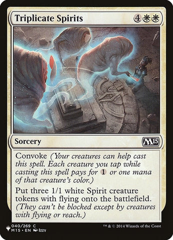 Image for Triplicate Spirits (40) [The List Reprints]