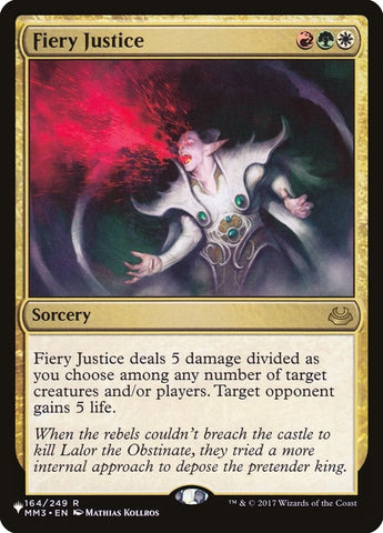 Image for Fiery Justice (164) [The List Reprints]