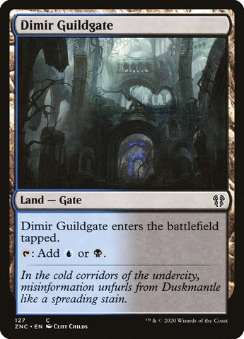 Image for Dimir Guildgate (127) [Commander: Zendikar Rising]