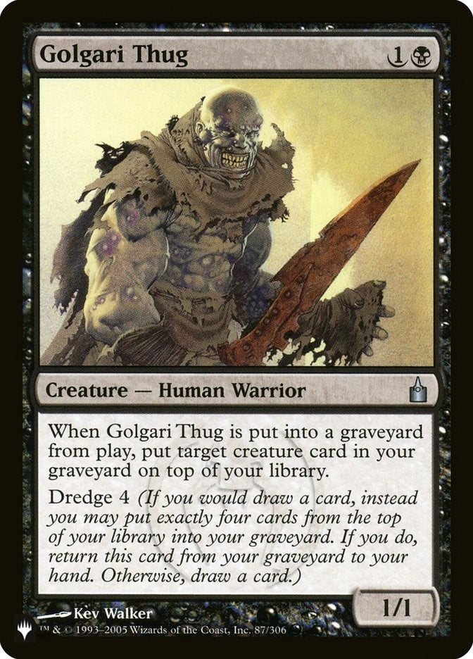 Image for Golgari Thug (87) [The List Reprints]