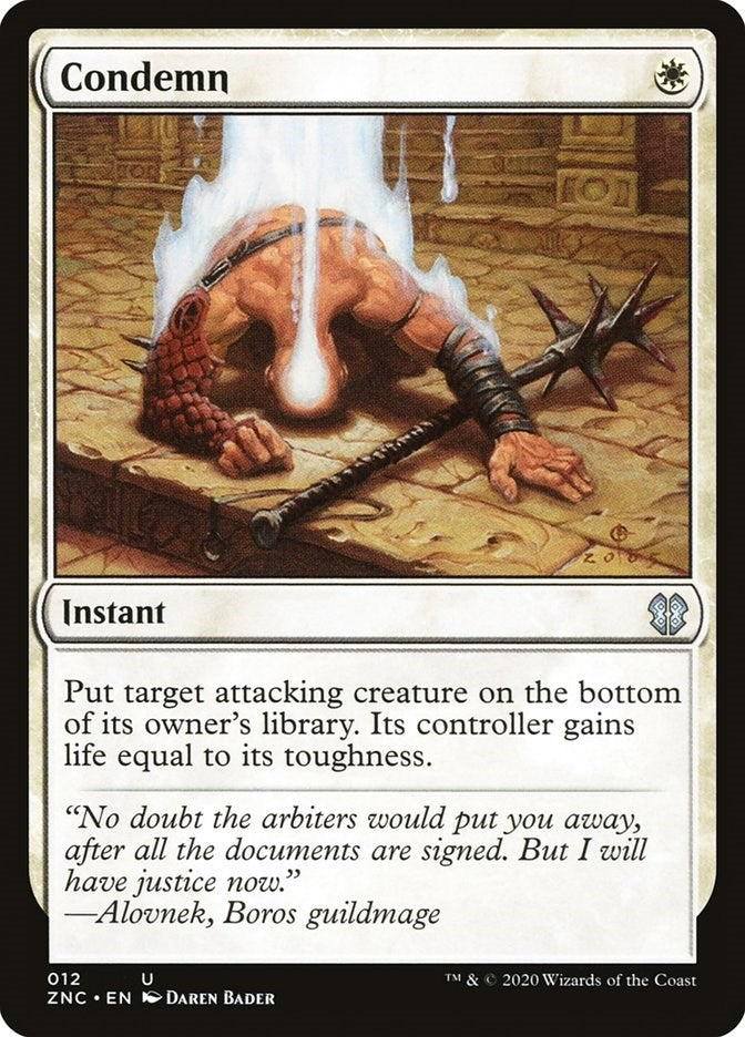 Image for Condemn (12) [Commander: Zendikar Rising]