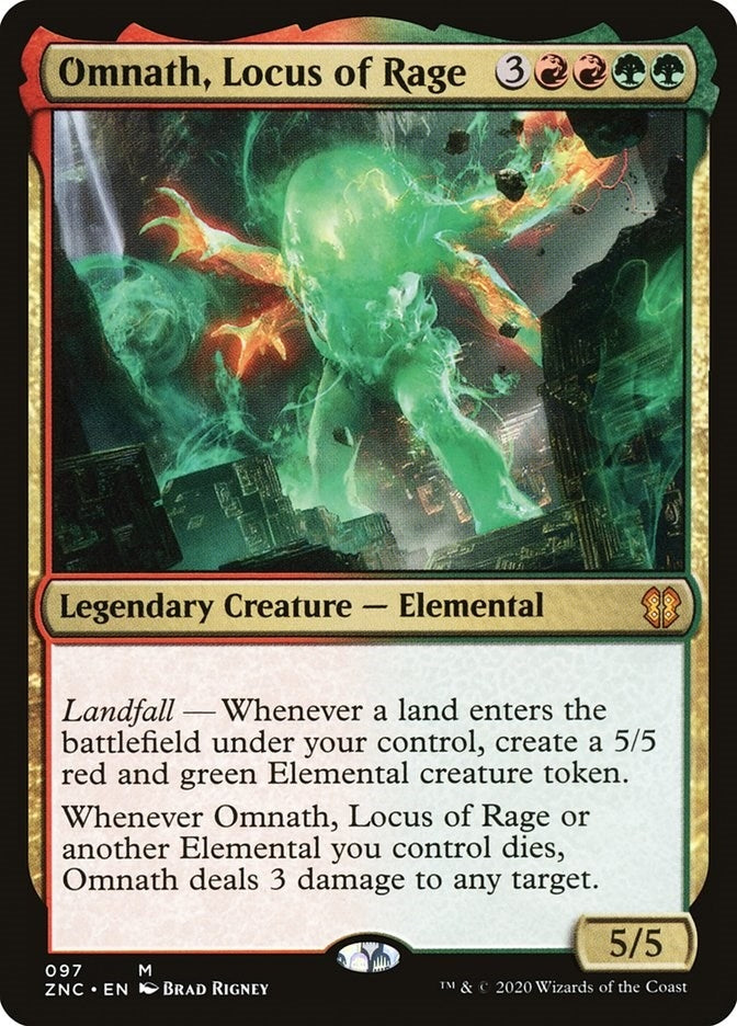 Image for Omnath, Locus of Rage (97) [Commander: Zendikar Rising]