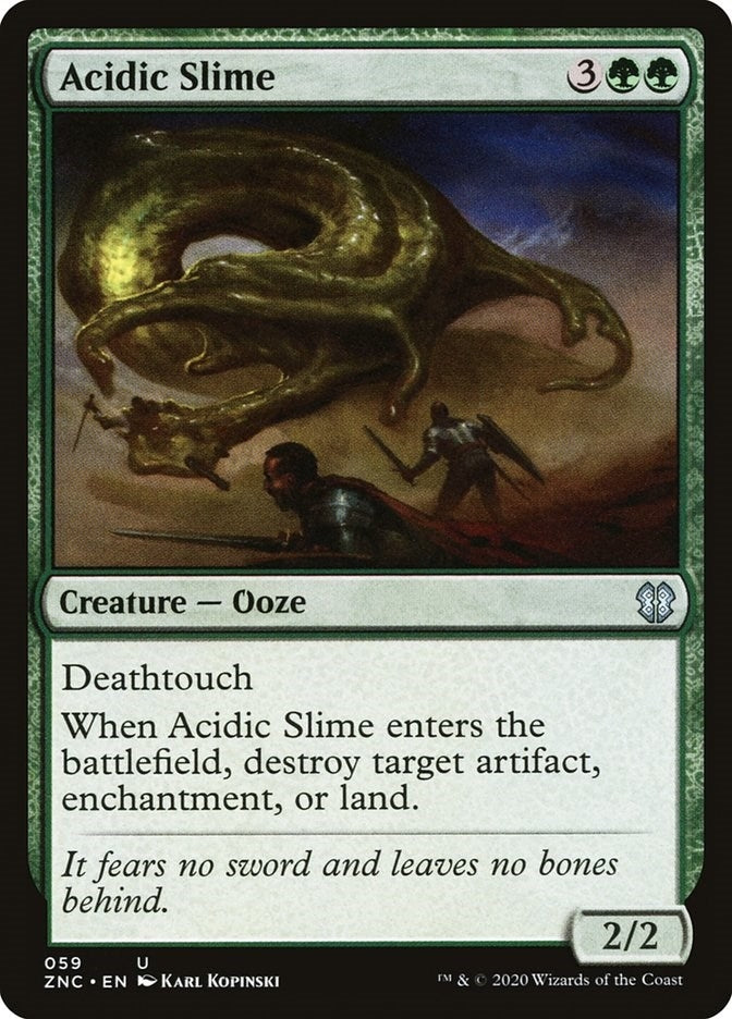 Image for Acidic Slime (59) [Commander: Zendikar Rising]