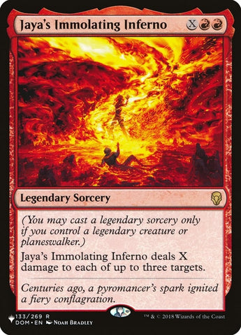 Image for Jaya's Immolating Inferno (133) [The List Reprints]