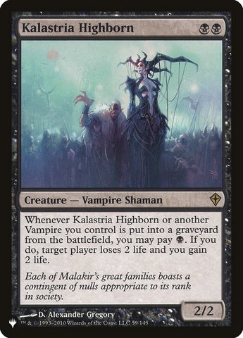 Image for Kalastria Highborn (59) [The List Reprints]