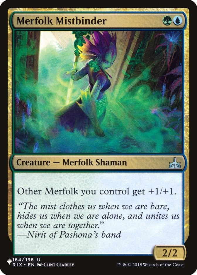 Image for Merfolk Mistbinder (164) [The List Reprints]