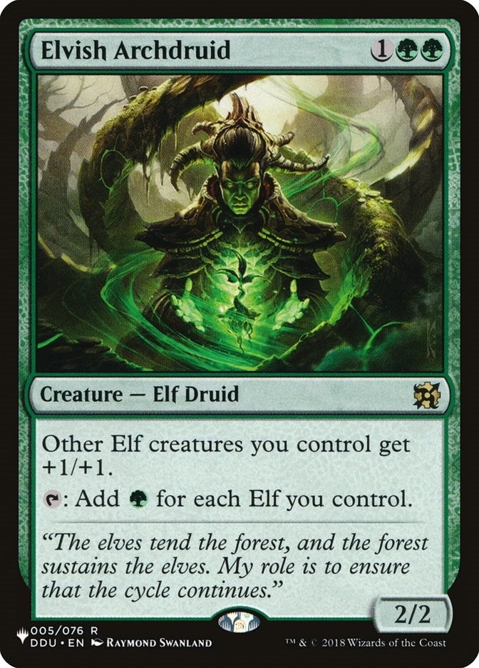 Image for Elvish Archdruid (5) [The List Reprints]