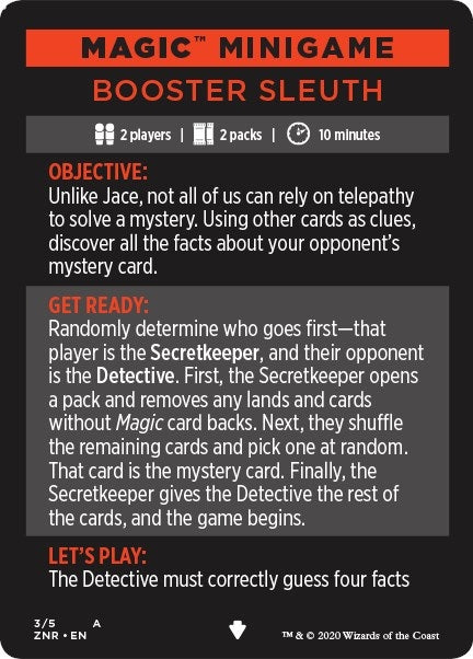 Image for Magic Minigame: Booster Sleuth (3) [Zendikar Rising]