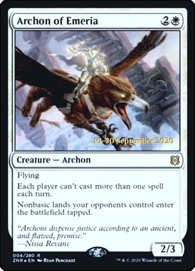 Image for Archon of Emeria (4) [Prerelease Cards]