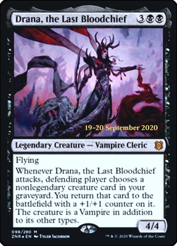 Image for Drana, the Last Bloodchief (98) [Prerelease Cards]