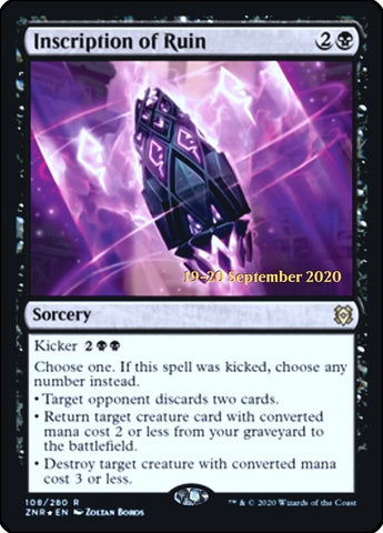 Image for Inscription of Ruin (108) [Prerelease Cards]